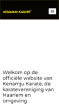 Mobile Screenshot of karatekenamju.nl